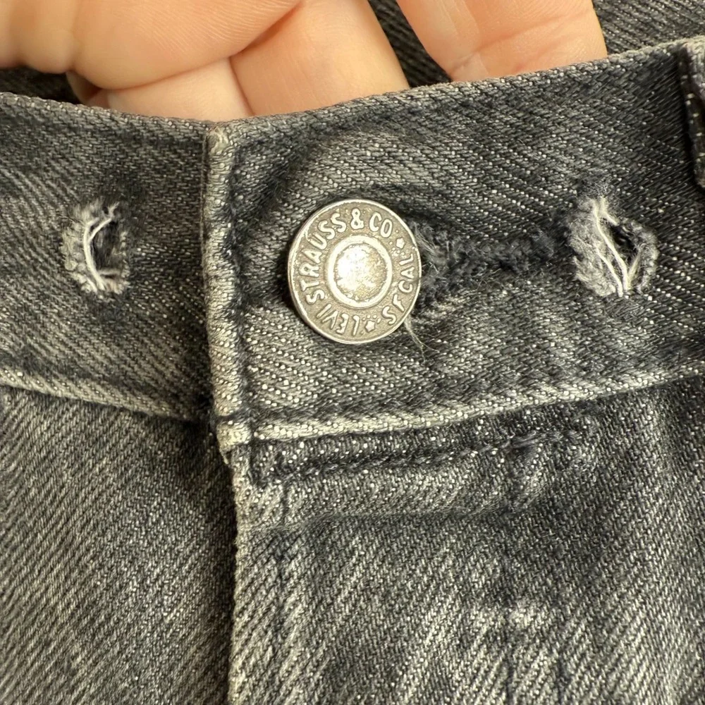 Levi Strauss‎ Mens 501 Premium Black Wash Straight Leg Jeans 29x32